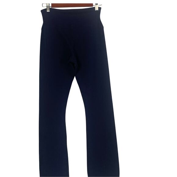 Yummie Navy Blue Cotton Stretch Yoga Pants with Wide Legs Size Medium - Picture 4 of 12
